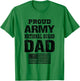 Vintage Proud Army National Guard Dad U.S Military Gift T-Shirt - T-Shirt | Irish Green