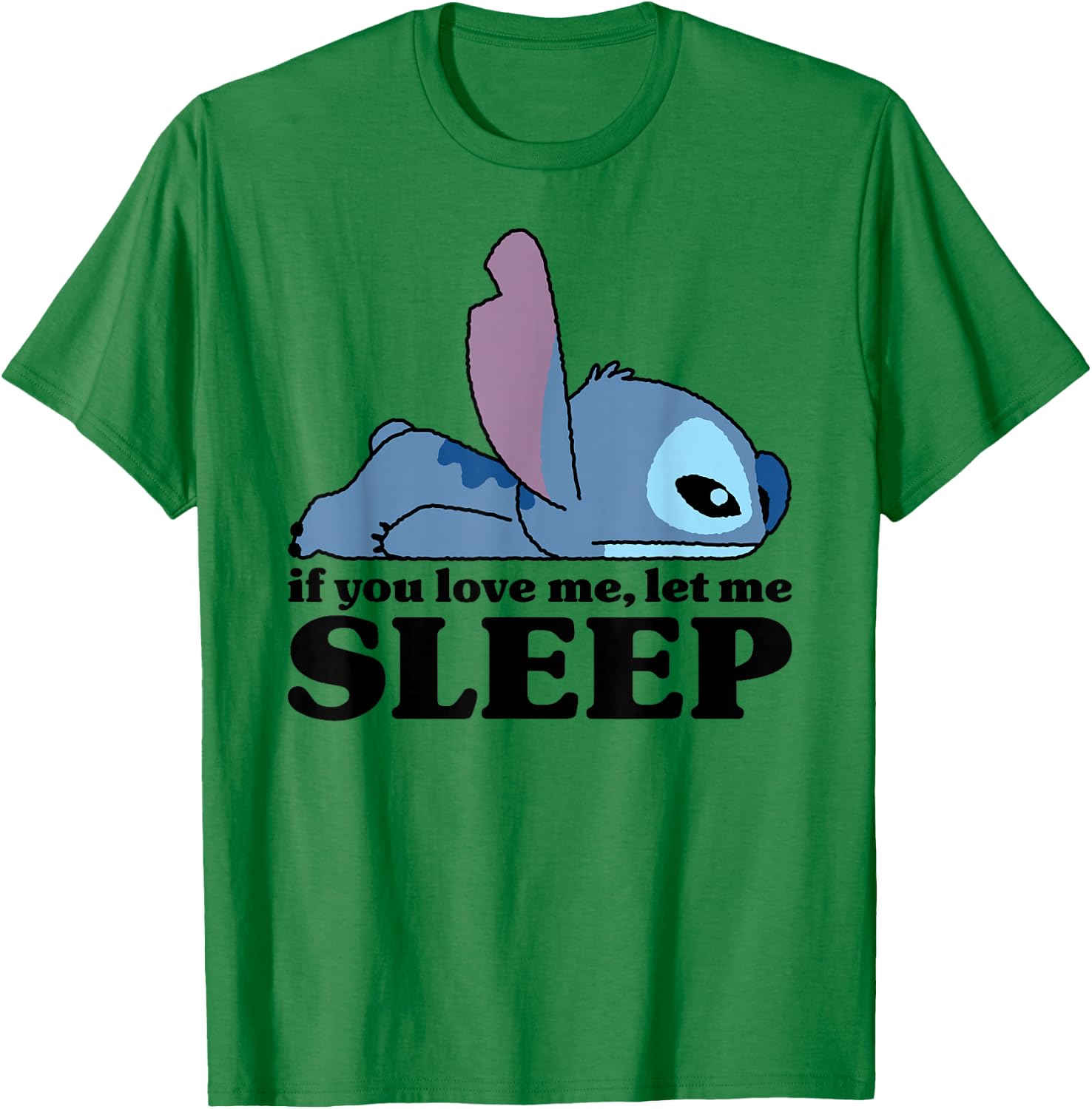 Lilo & Stitch - Sleepy Stitch T-Shirt - T-Shirt | Irish Green