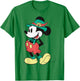 Disney Mickey And Friends Mickey Mouse Lederhosen Portrait T-Shirt - T-Shirt | Irish Green