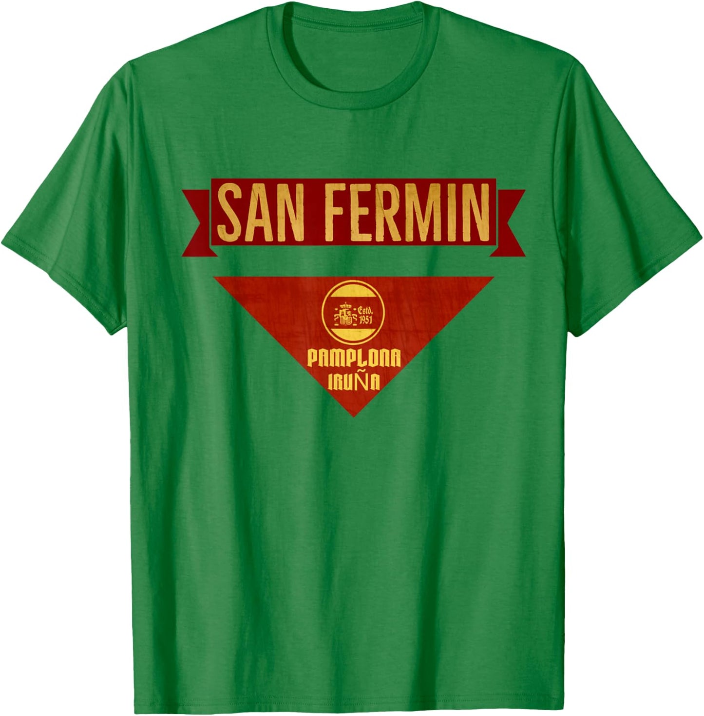 San Fermin Scarf - Pampolna Bull Run Costume T-Shirt - T-Shirt | Irish Green