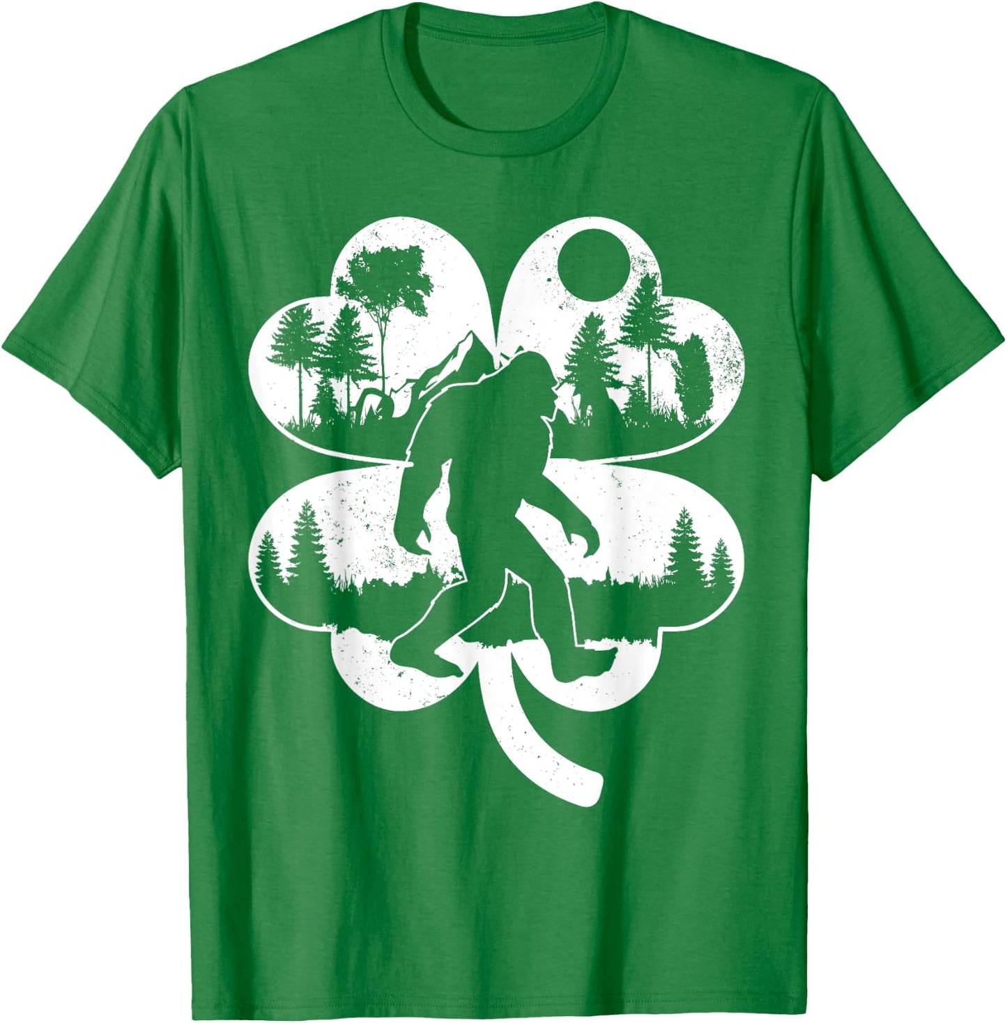 St Patricks Day Bigfoot Irish Sasquatch Saint Paddy's Irish T-Shirt - T-Shirt | Irish Green