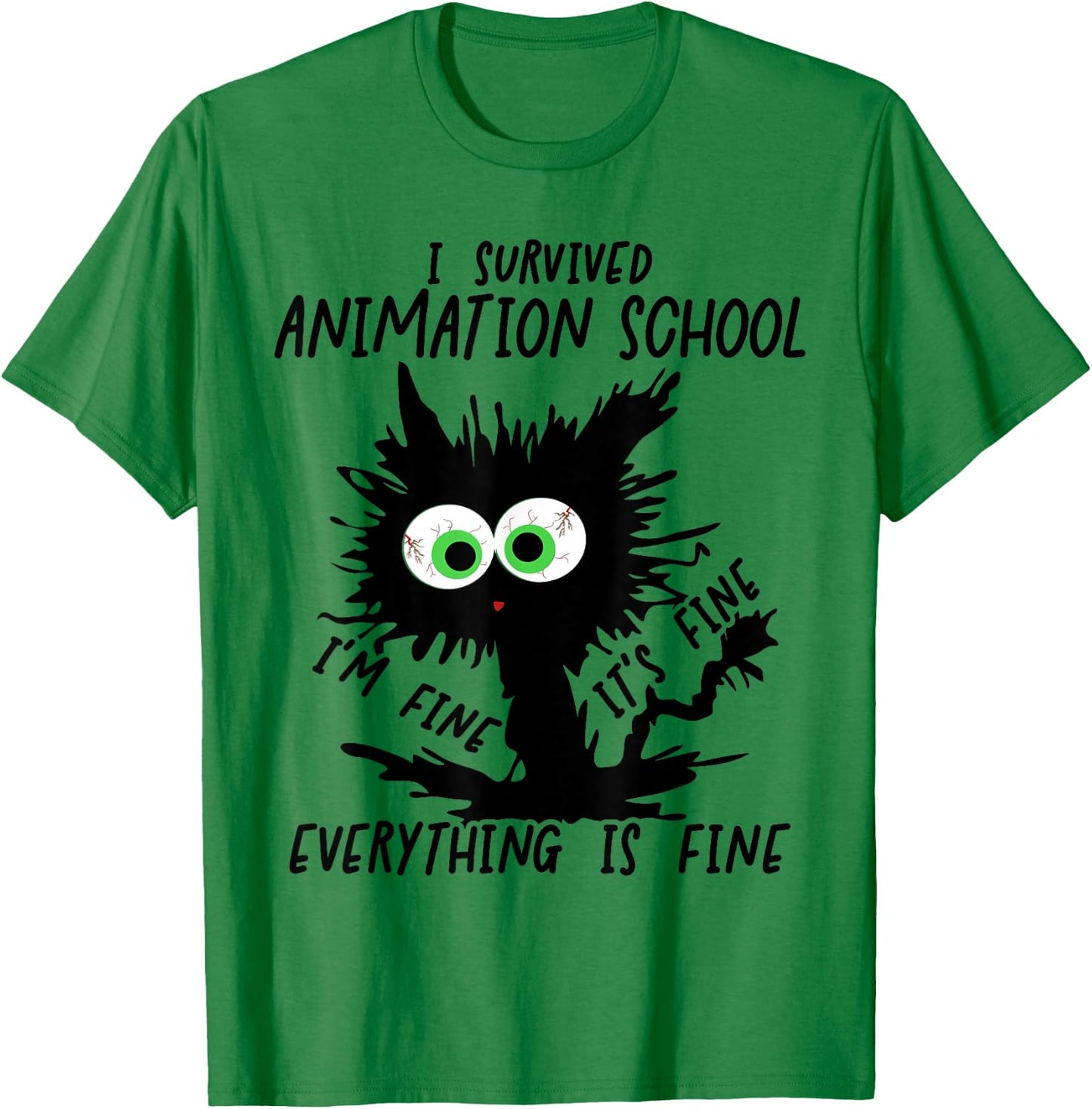I Survived Animation School Graduation 2026 T-Shirt - T-Shirt | Irish Green