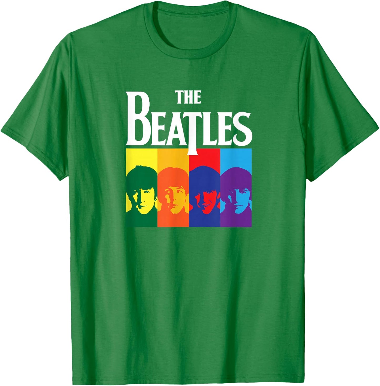 The Beatles - Yellow Submarine Album Colorblock T-Shirt - T-Shirt | Irish Green