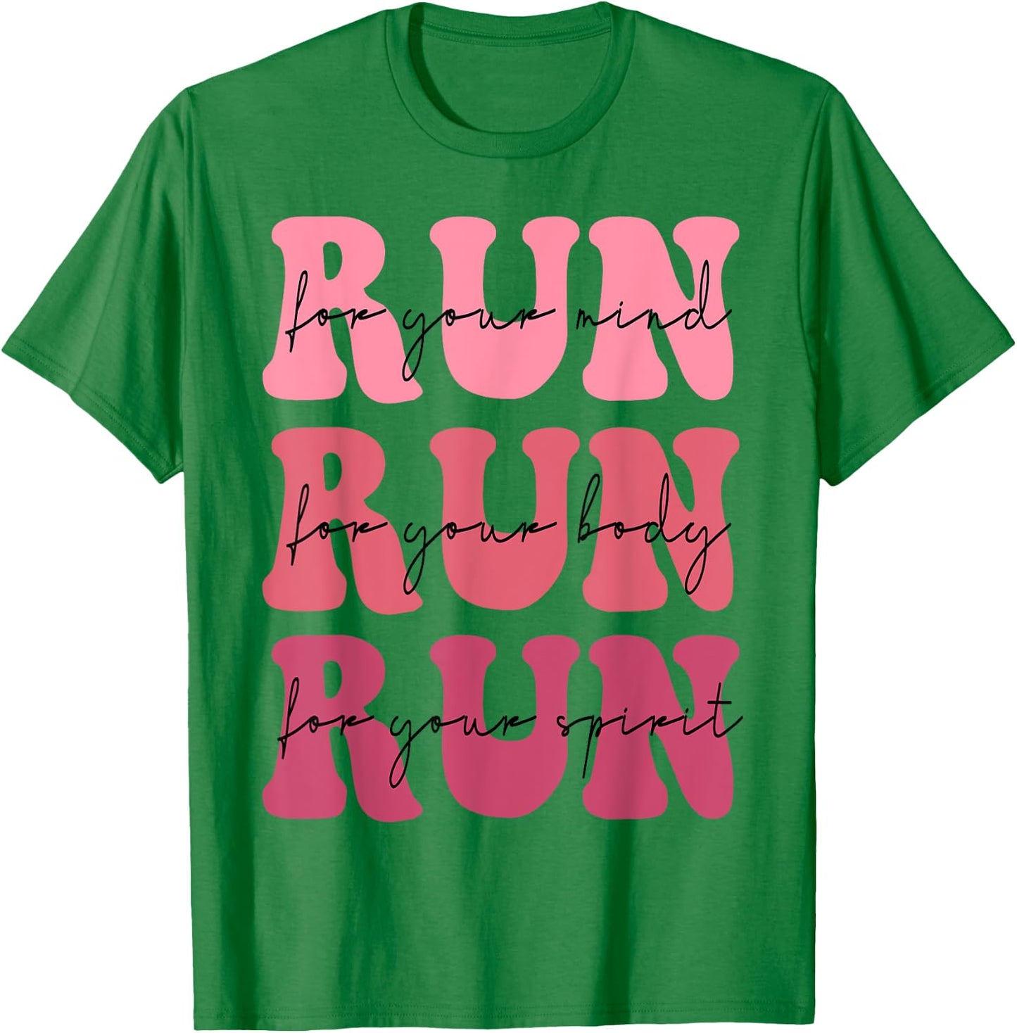 In My Runner Era Groovy Retro Women Running Lover Runner T-Shirt - T-Shirt | Irish Green