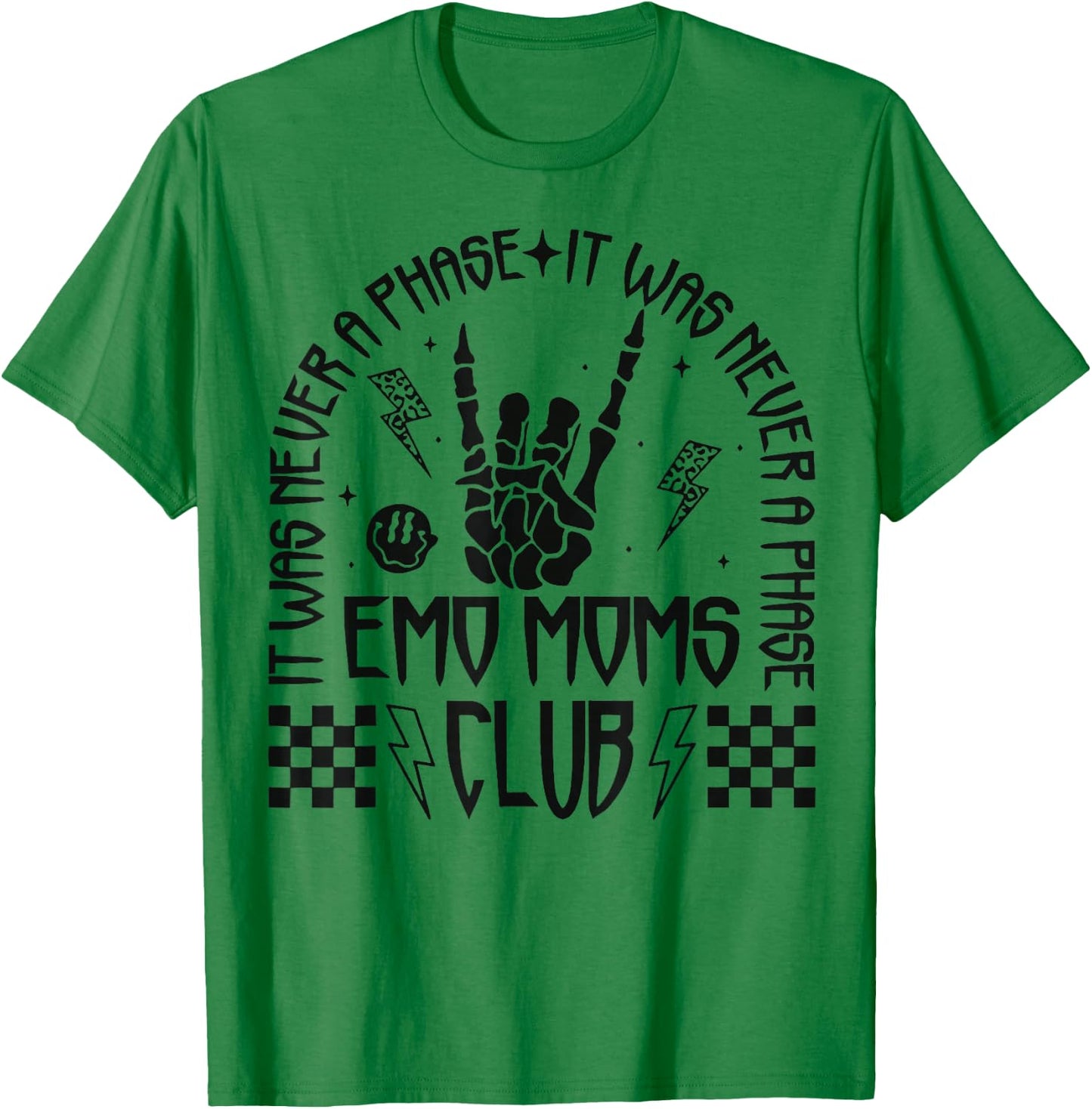 Emo Mom Club It Was Never A Phase T-Shirt - T-Shirt | Irish Green
