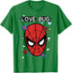 Marvel Valentine's Day Spider-Man Love Bug Portrait Small T-Shirt - T-Shirt | Irish Green