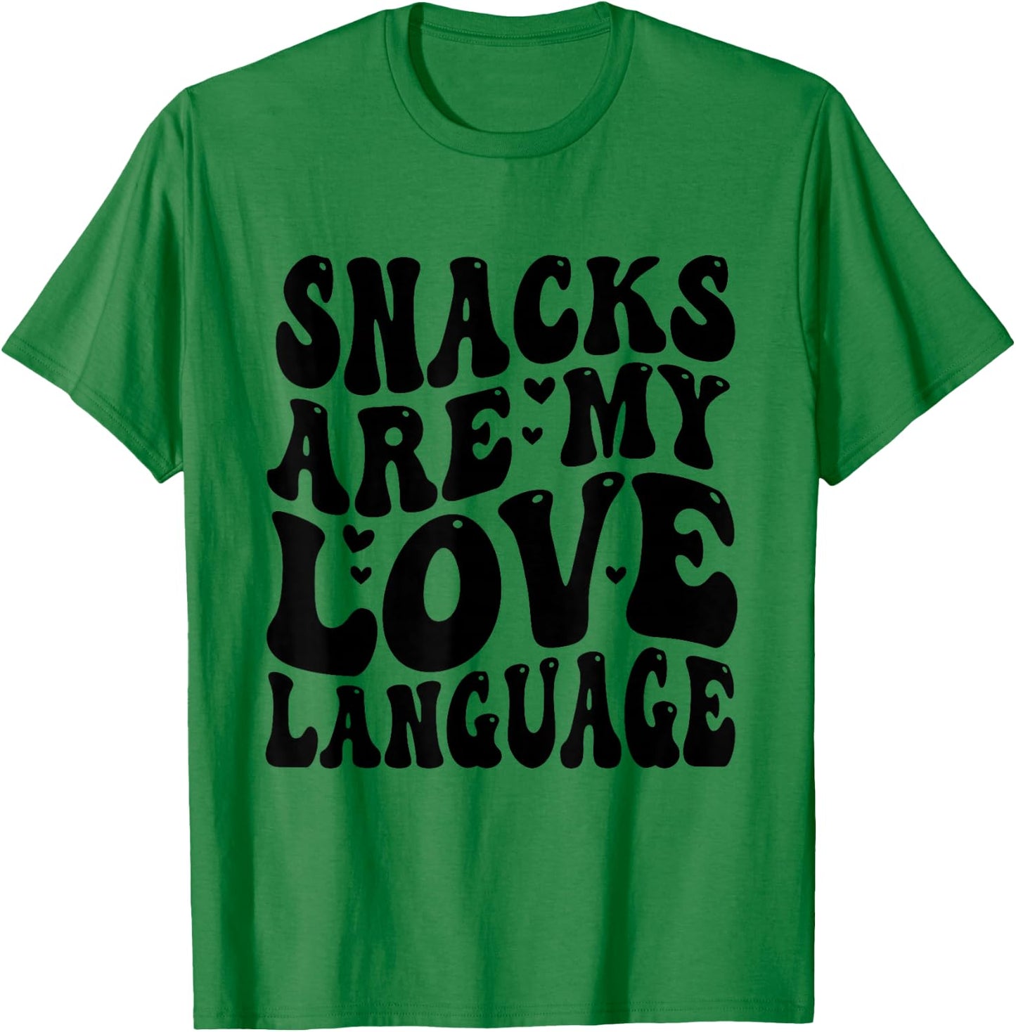 Snacks Are My Love Language Valentine Day Kids Boys T-Shirt - T-Shirt | Irish Green