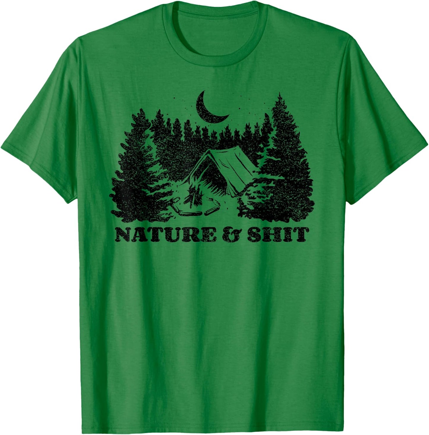 Funny Outdoors Nature & Shit Forest T-Shirt - T-Shirt | Irish Green