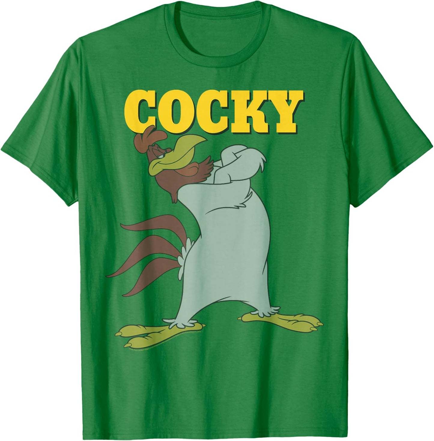 Looney Tunes Foghorn Leghorn Cocky Portrait Small T-Shirt - T-Shirt | Irish Green