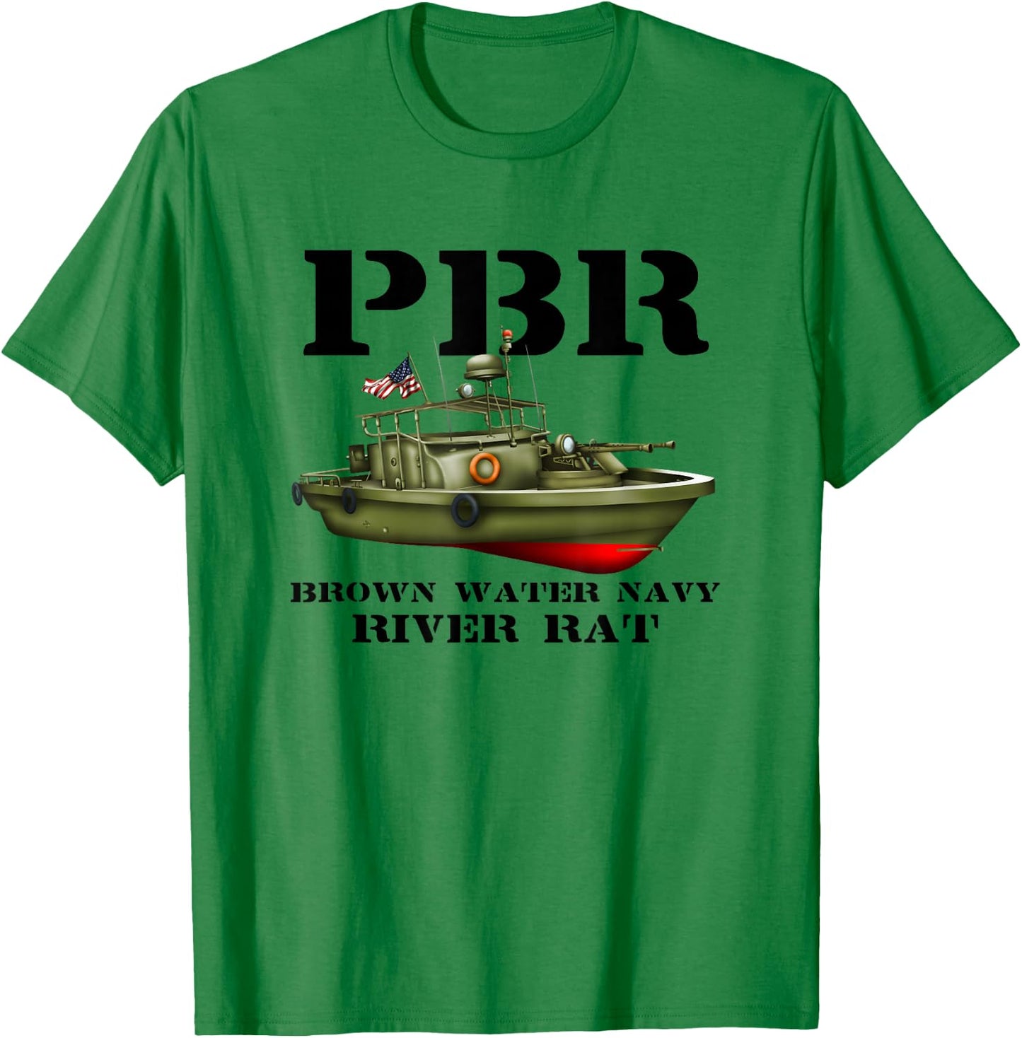PBR Brown Water Navy T-Shirt - T-Shirt | Irish Green