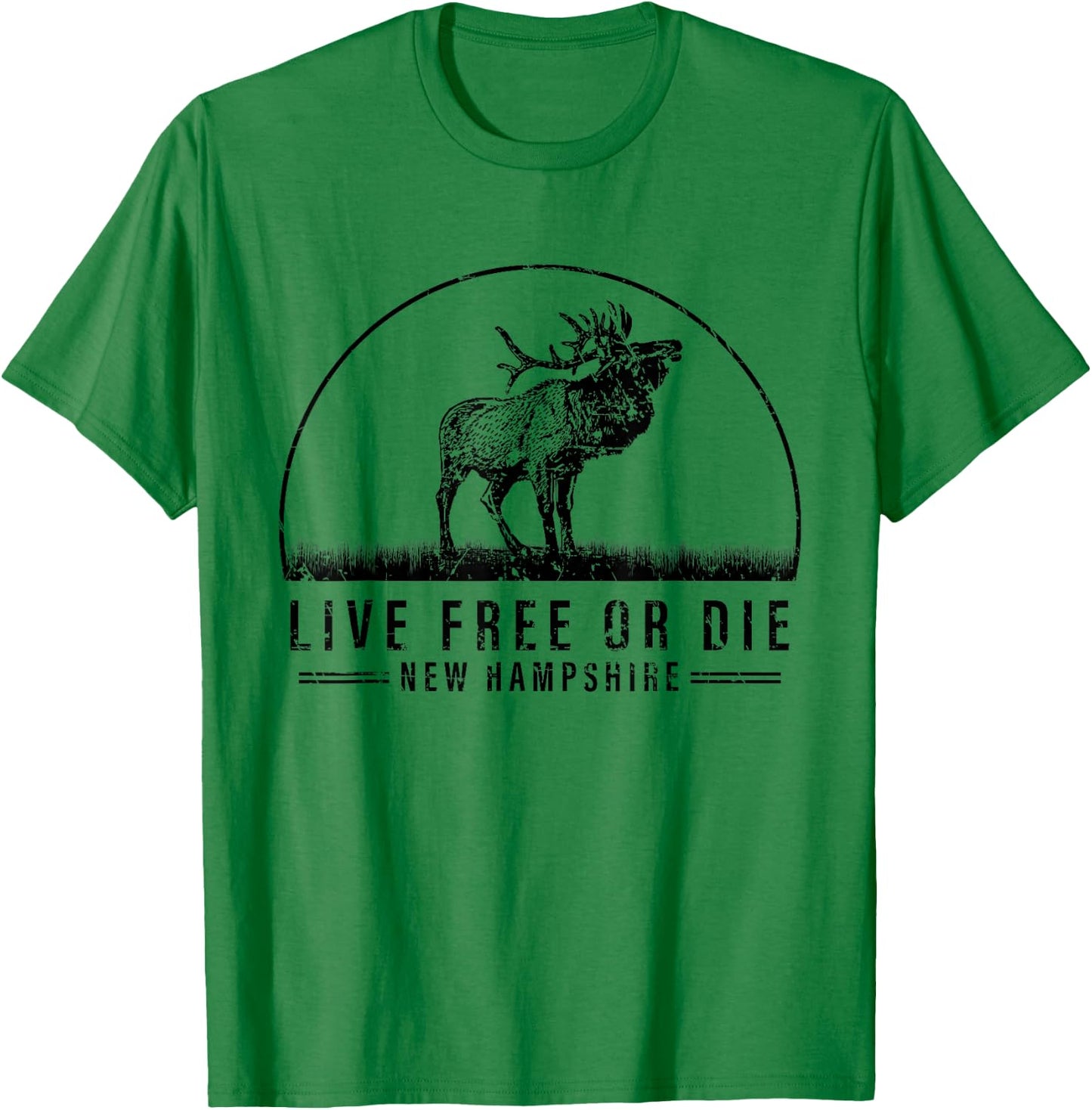 Live Free Or Die New Hampshire T-Shirt - T-Shirt | Irish Green