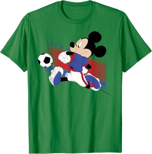 Disney Mickey and Friends USA Soccer Vintage Mickey T-Shirt - T-Shirt | Irish Green