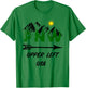 Pacific Northwest PNW Pine Trees Mountains Upper Left USA T-Shirt - T-Shirt | Irish Green