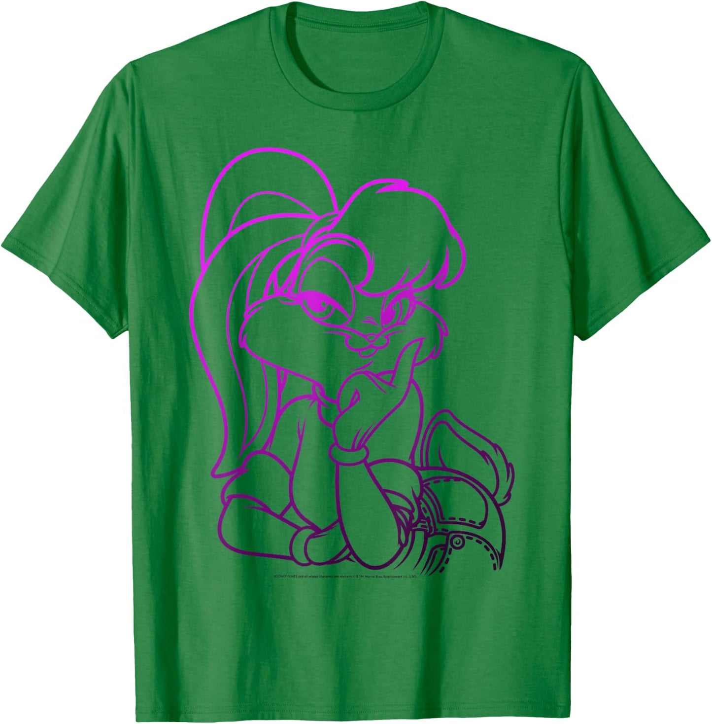 Looney Tunes Lola Bunny Gradient Outline T-Shirt - T-Shirt | Irish Green