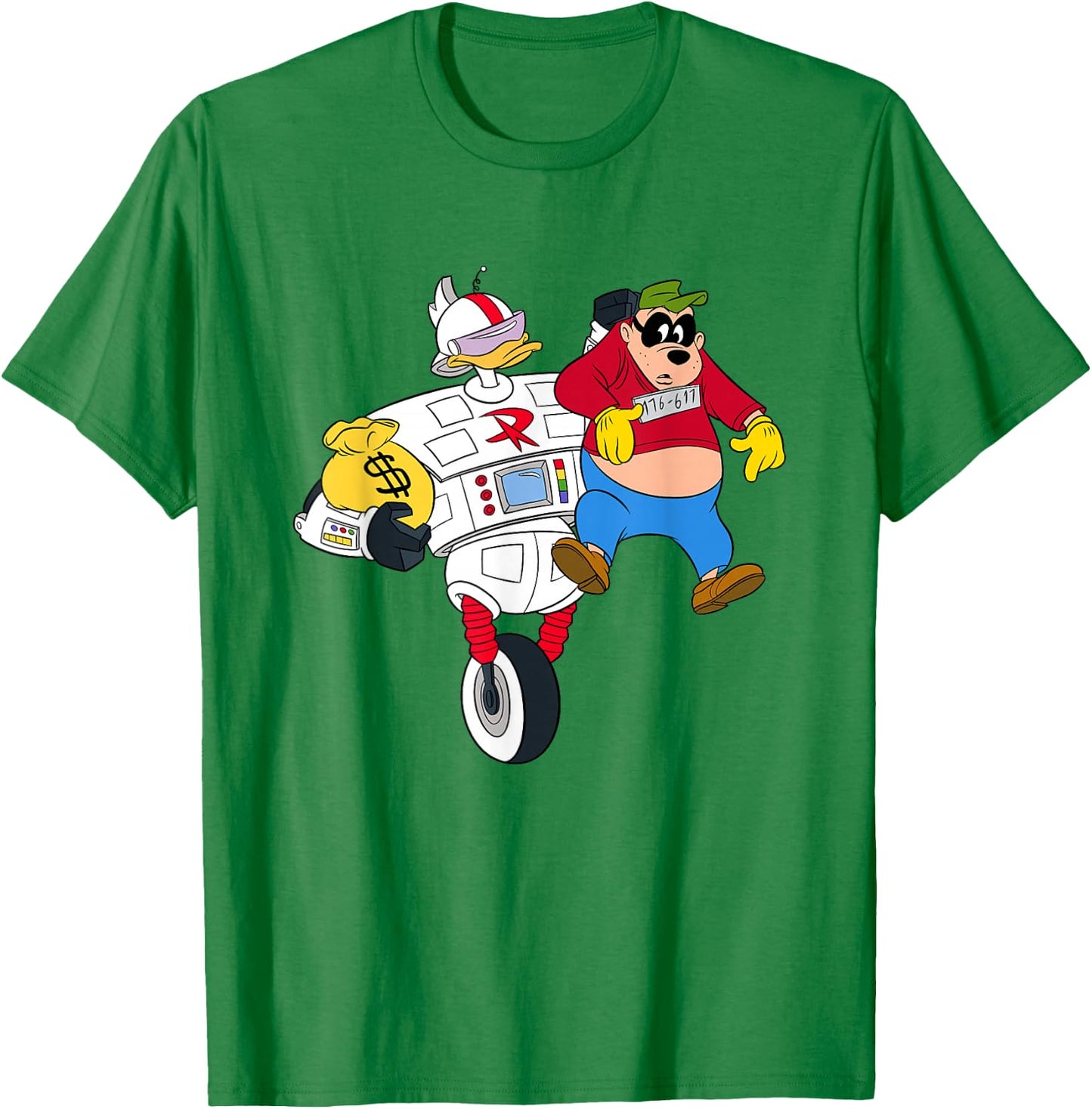 Disney Gizmoduck and Beagle Boy DuckTales Light T-Shirt - T-Shirt | Irish Green