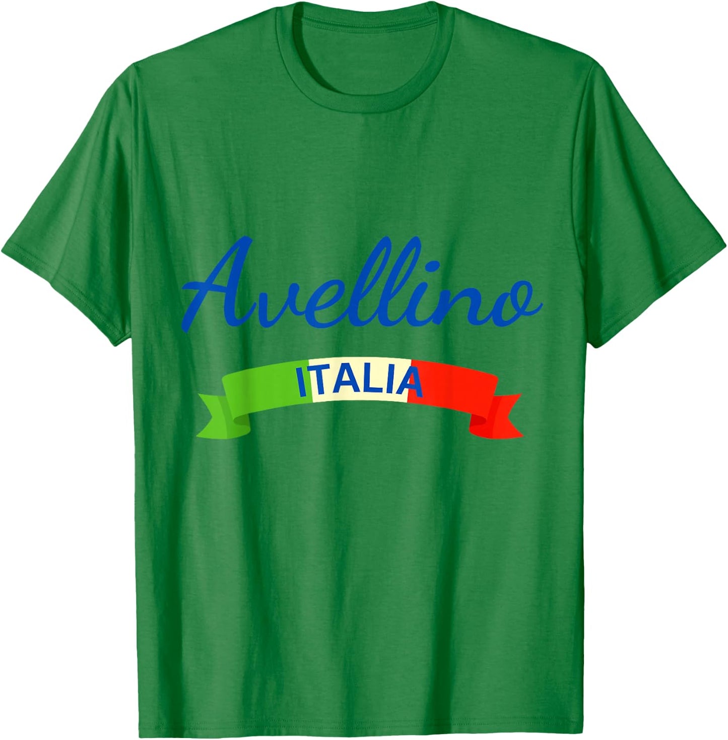 Avellino Italy Flag Roma Italia Souvenir Matching Italian T-Shirt - T-Shirt | Irish Green