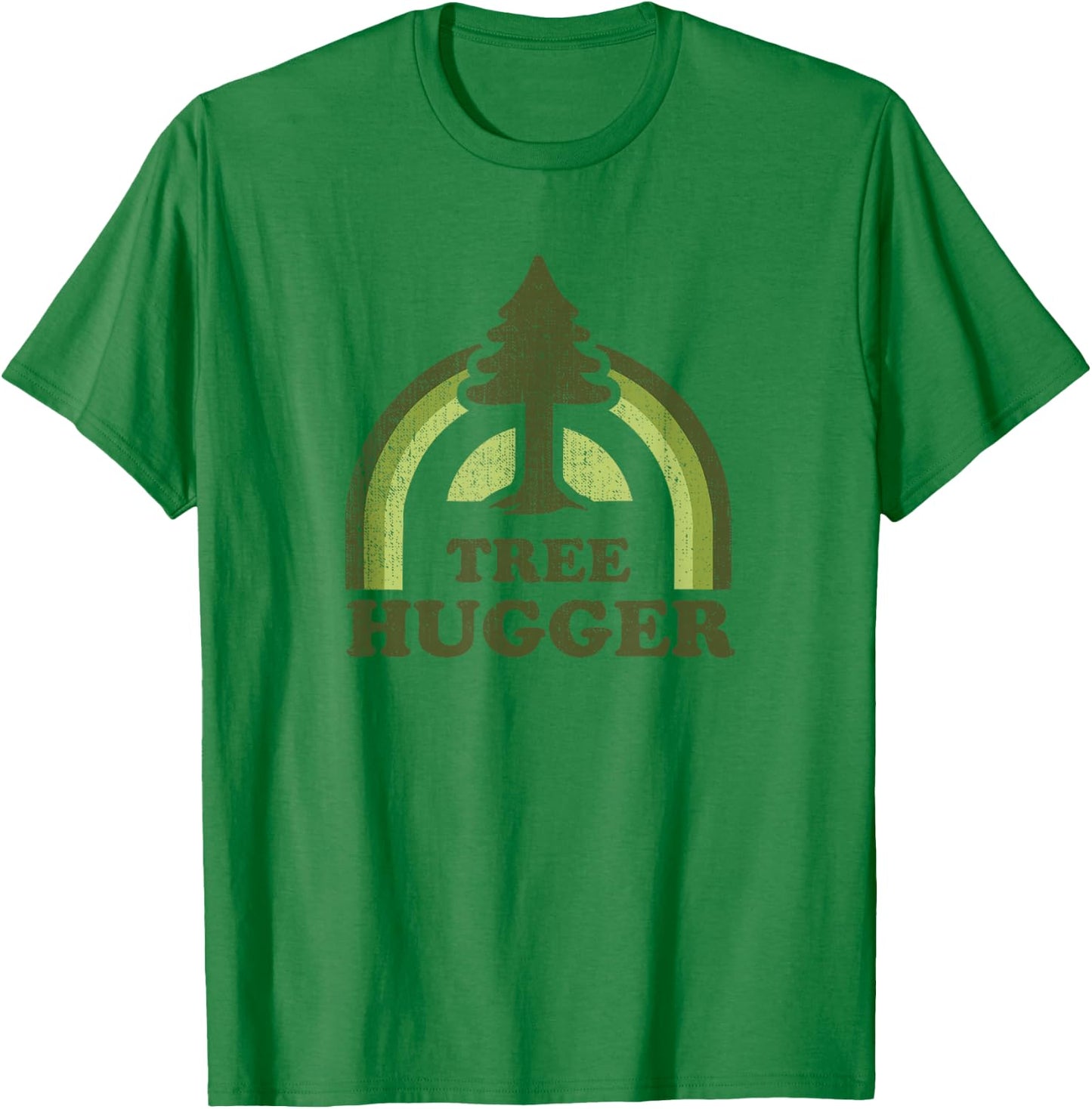 Tree Hugger Retro Vintage Environmental Nature Lover T-Shirt - T-Shirt | Irish Green