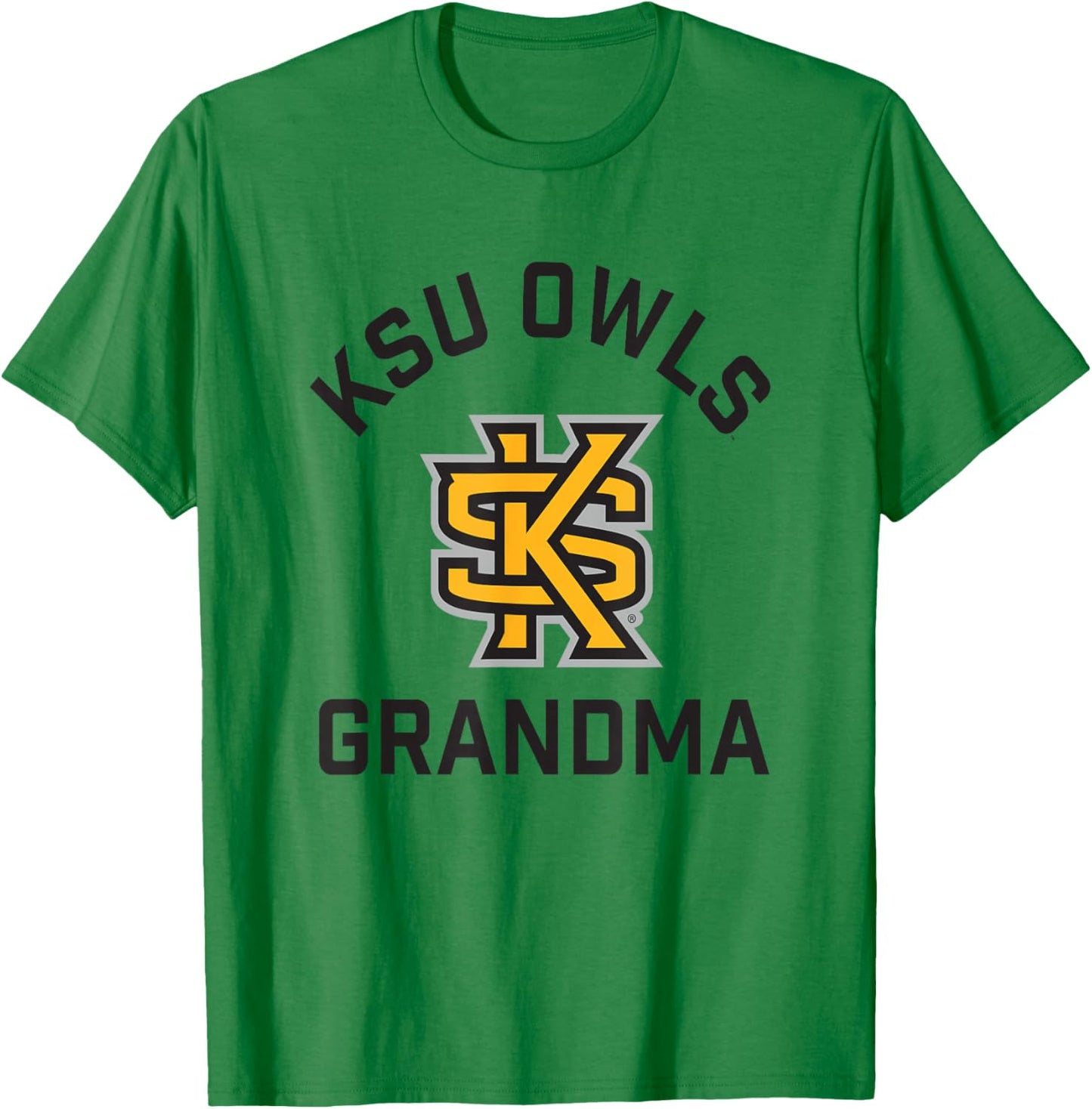 Kennesaw State University Owls Arched Grandma T-Shirt - T-Shirt | Irish Green