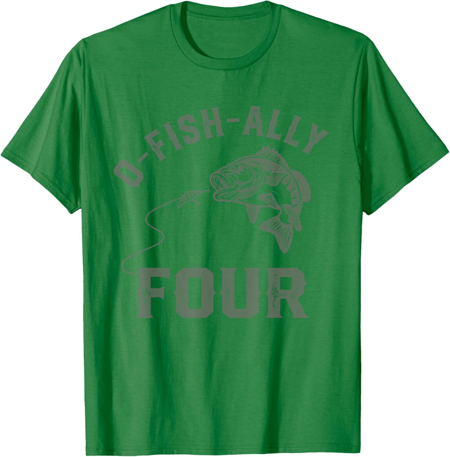 O-fish-ally Four Birthday Decorations 4th Birthday Boy T-Shirt - T-Shirt | Irish Green
