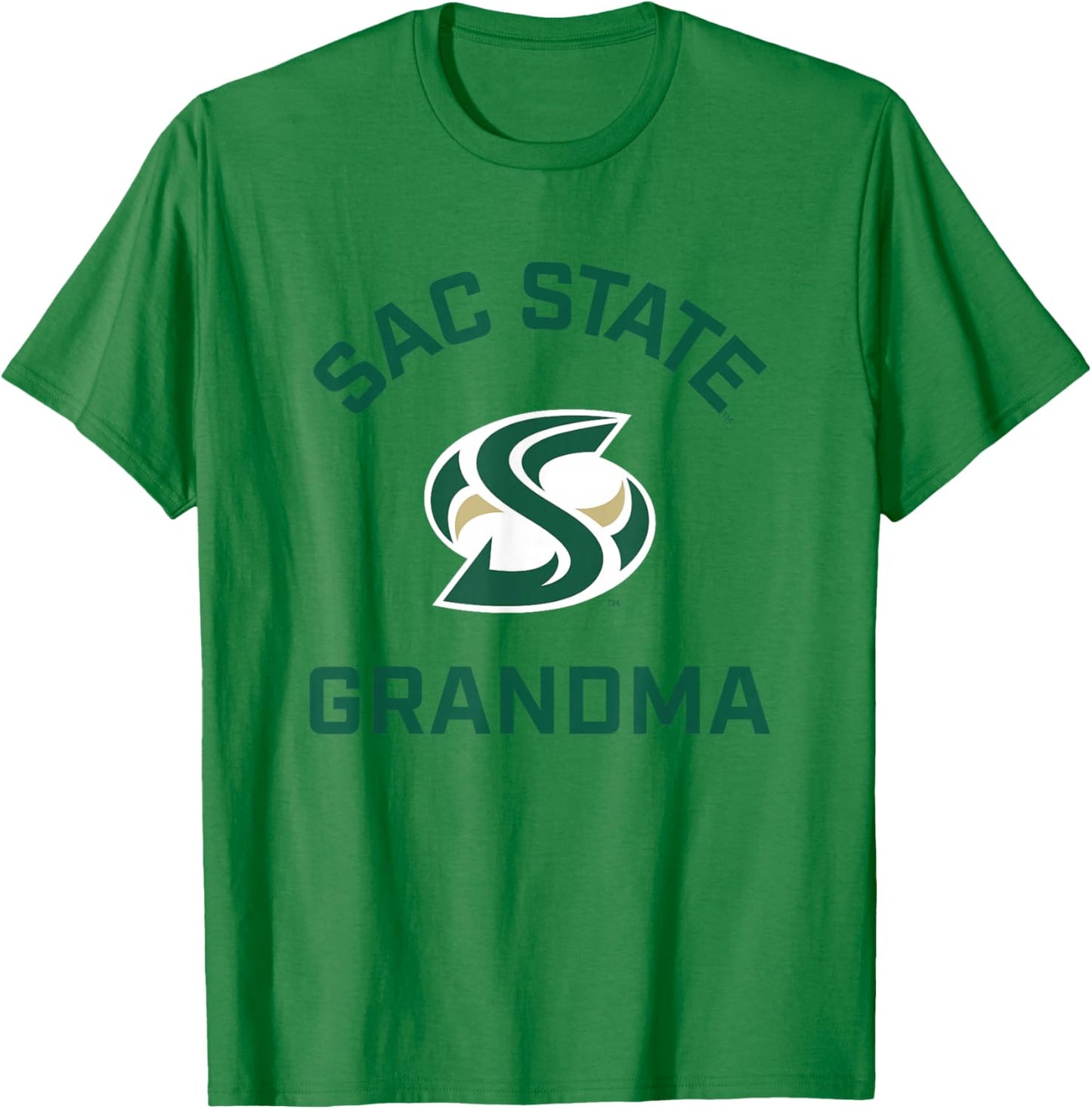 Sacramento State CSUS Hornets Arched Grandma T-Shirt - T-Shirt | Irish Green