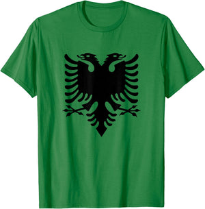 Albania Albanian Eagle Flag T-Shirt - T-Shirt | Irish Green
