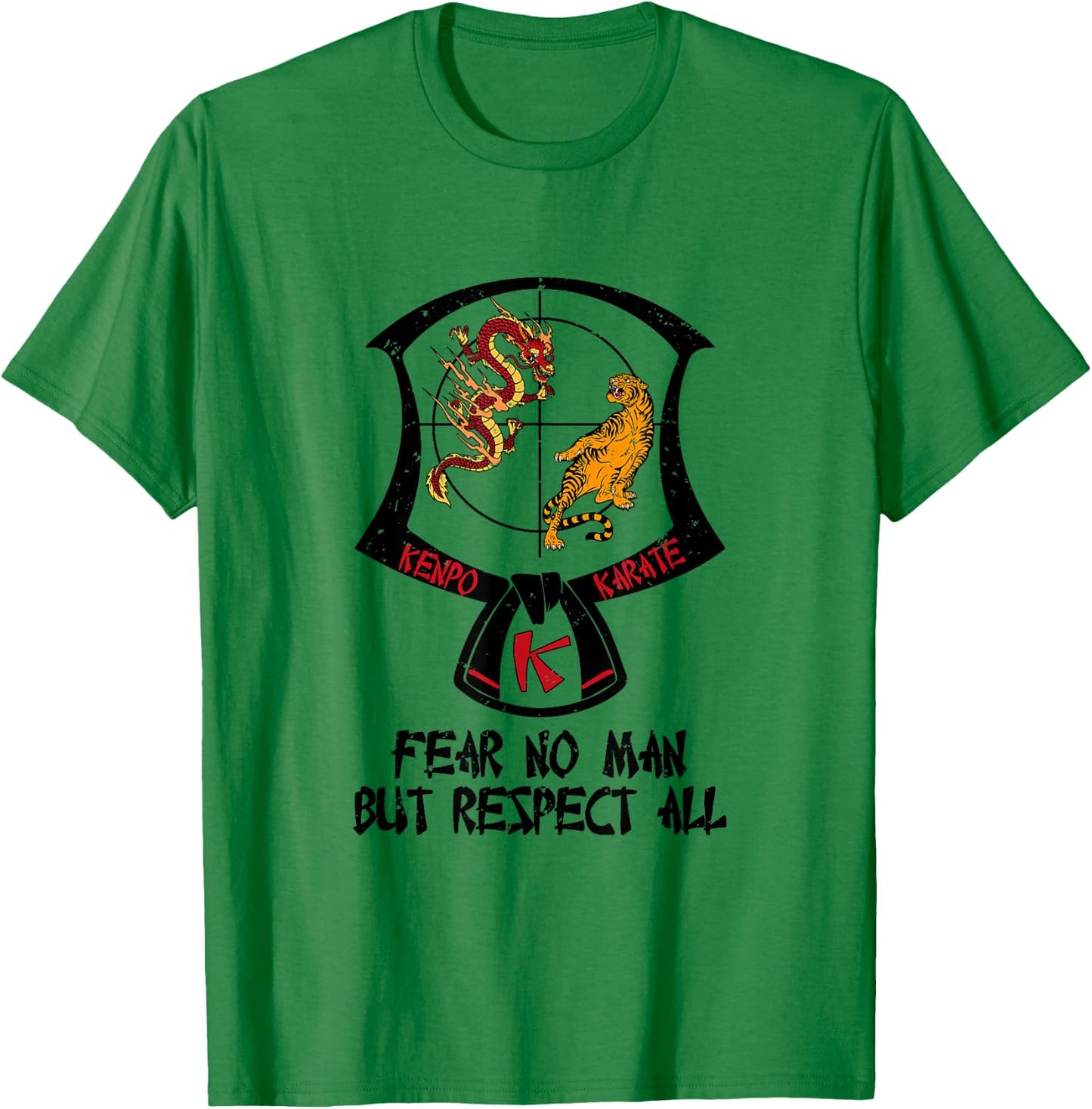 Kenpo Karate Patch Black Belt Saying Belt Ranking T-Shirt - T-Shirt | Irish Green