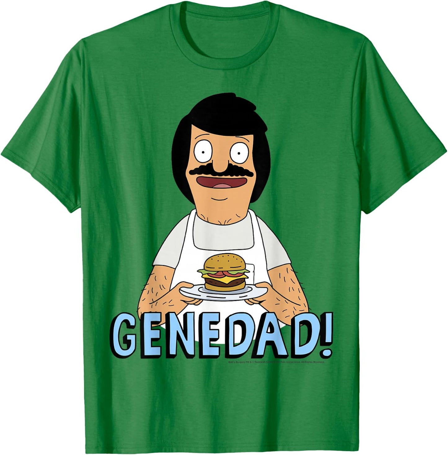 Bob's Burgers Gene Dad Portrait T-Shirt - T-Shirt | Irish Green