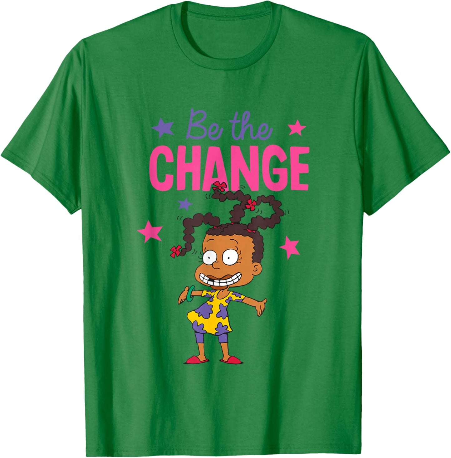 Rugrats Be The Change Susie Carmichael Portrait T-Shirt - T-Shirt | Irish Green