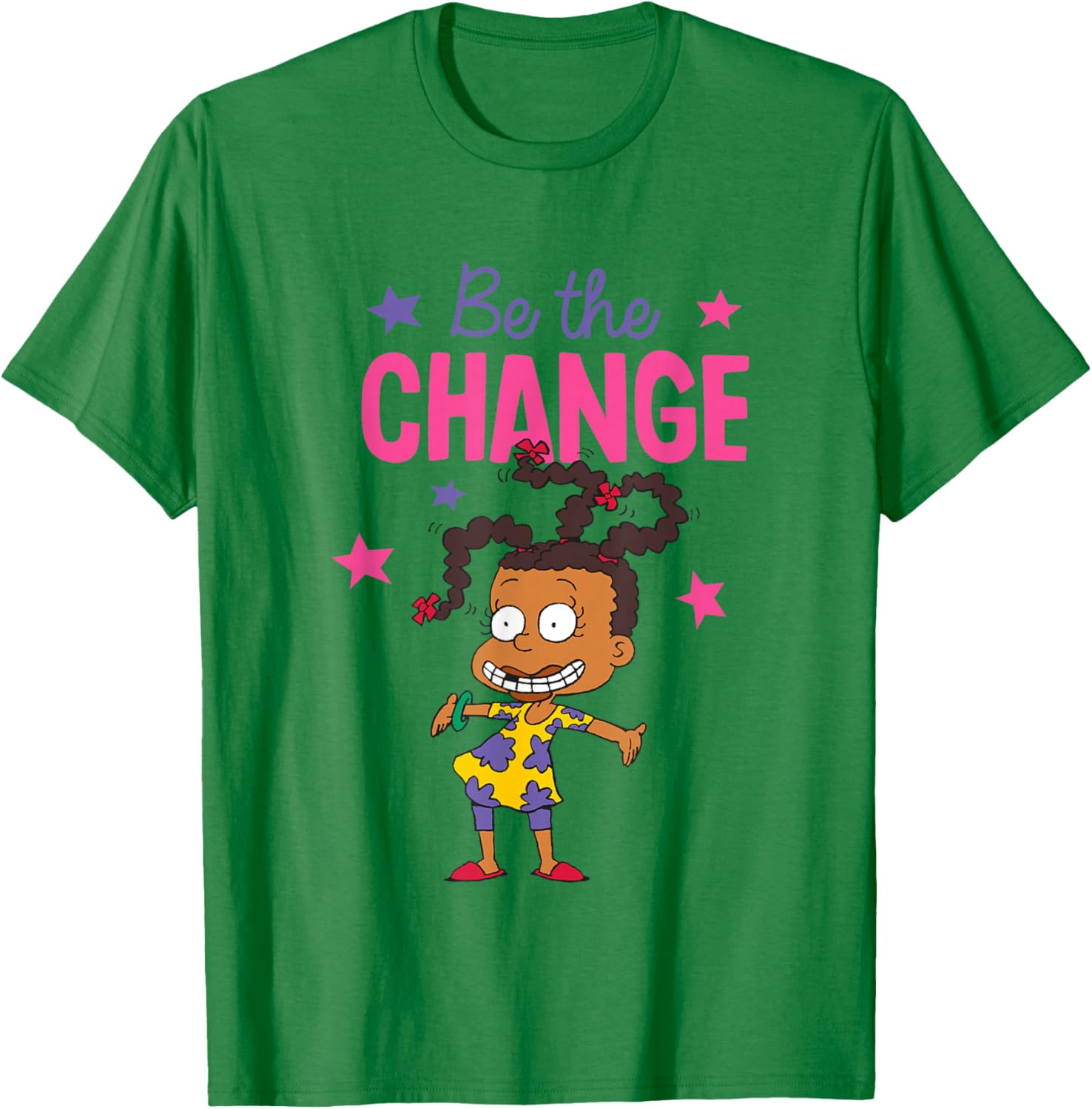 Rugrats Be The Change Susie Carmichael Portrait T-Shirt - T-Shirt | Irish Green