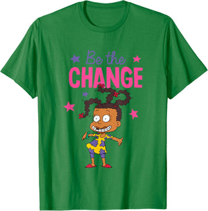 Rugrats Be The Change Susie Carmichael Portrait T-Shirt - T-Shirt | Irish Green