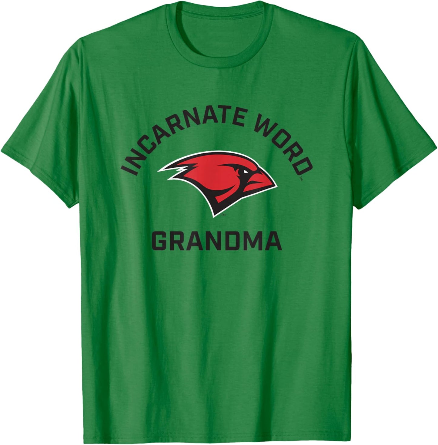 University of the Incarnate Word Cardinals Arched Grandma T-Shirt - T-Shirt | Irish Green