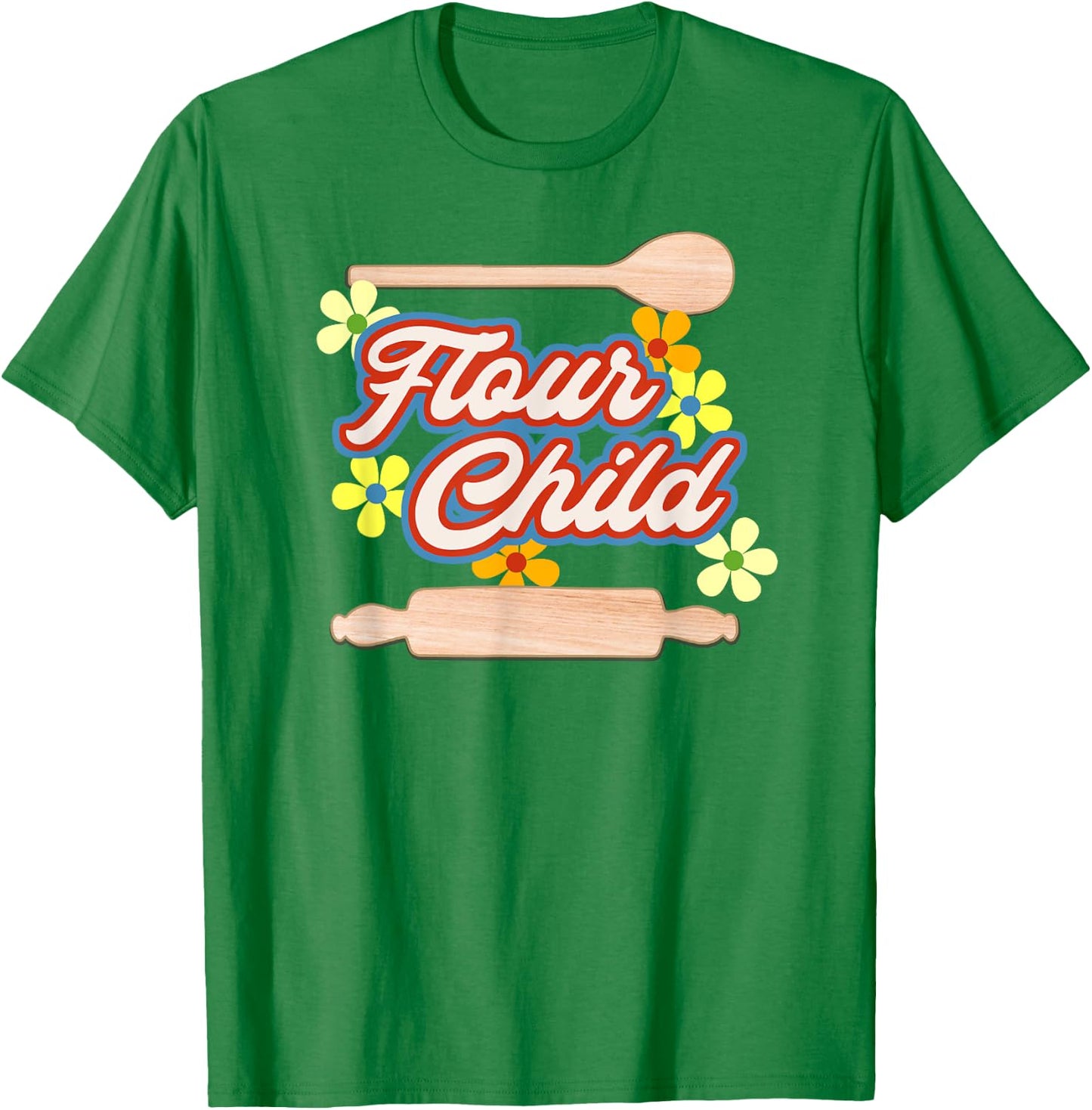 Flour Child Baking T-Shirt - T-Shirt | Irish Green