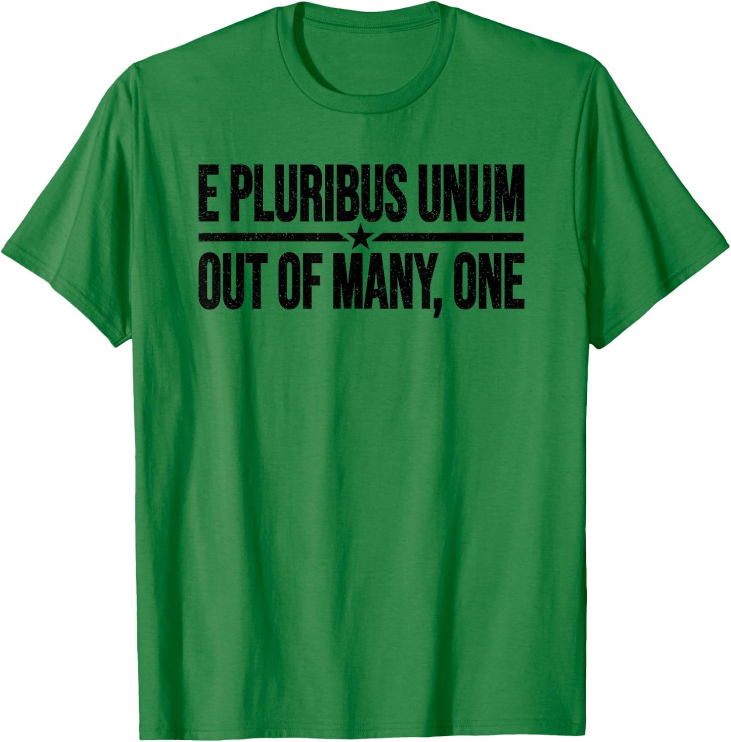 E Pluribus Unum United States Motto Usa T-Shirt - T-Shirt | Irish Green