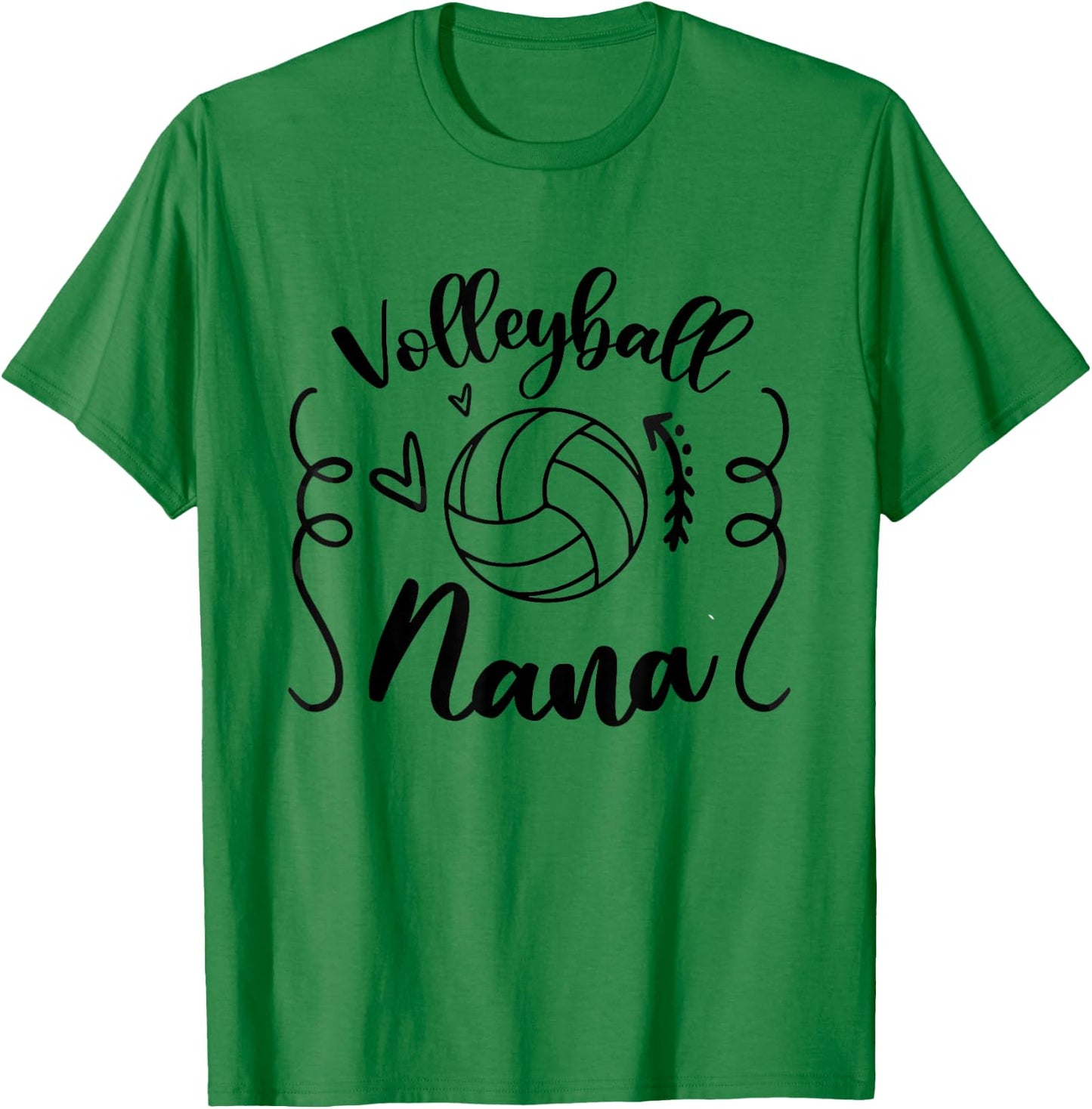 Volleyball Nana Love Playing Volleyball T-Shirt - T-Shirt | Irish Green