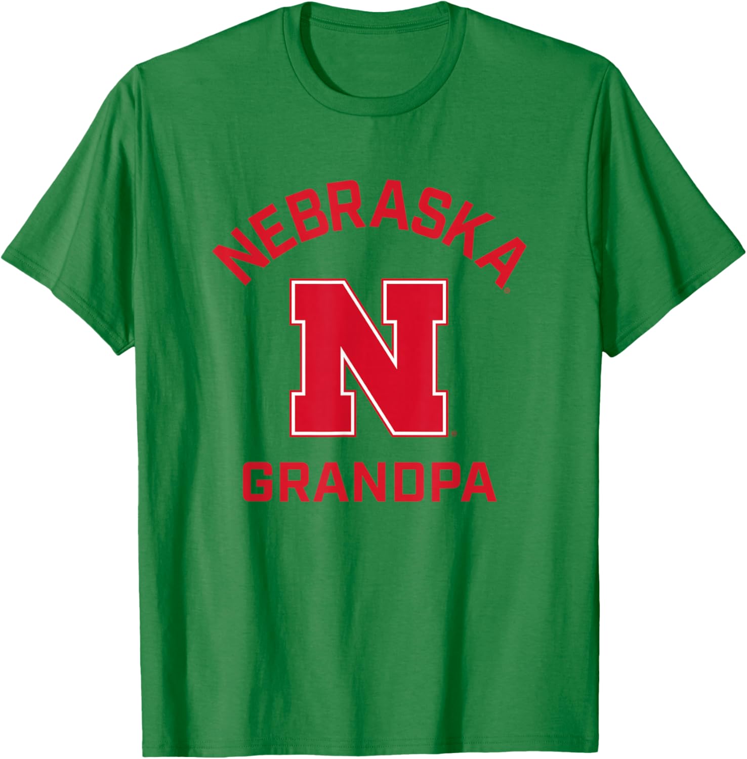 University of Nebraska Cornhuskers Arched Grandpa T-Shirt - T-Shirt | Irish Green
