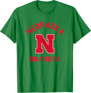 University of Nebraska Cornhuskers Arched Grandpa T-Shirt - T-Shirt | Irish Green