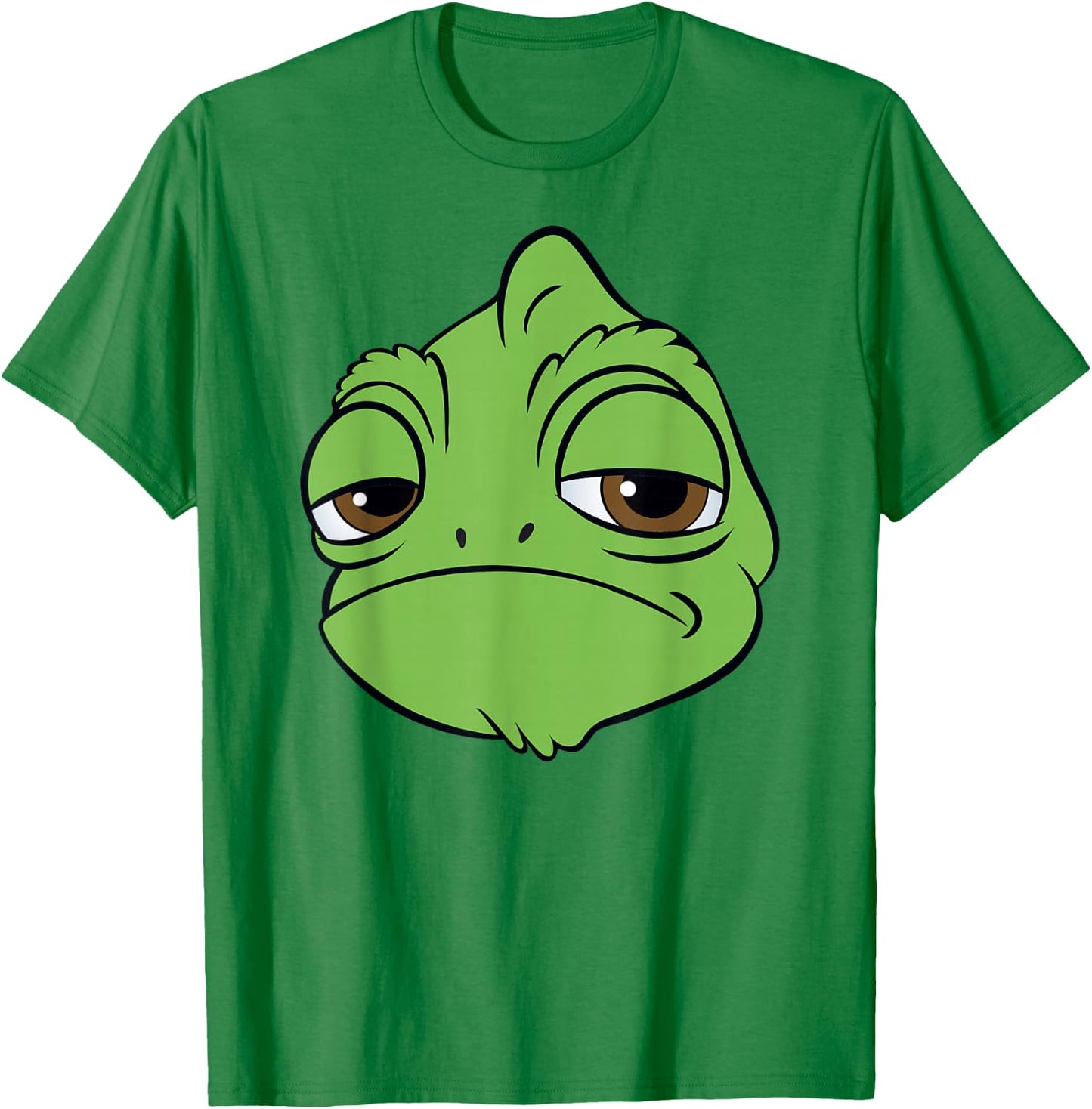 Disney Tangled Pascal Classic Big Face Big Chest Portrait T-Shirt - T-Shirt | Irish Green