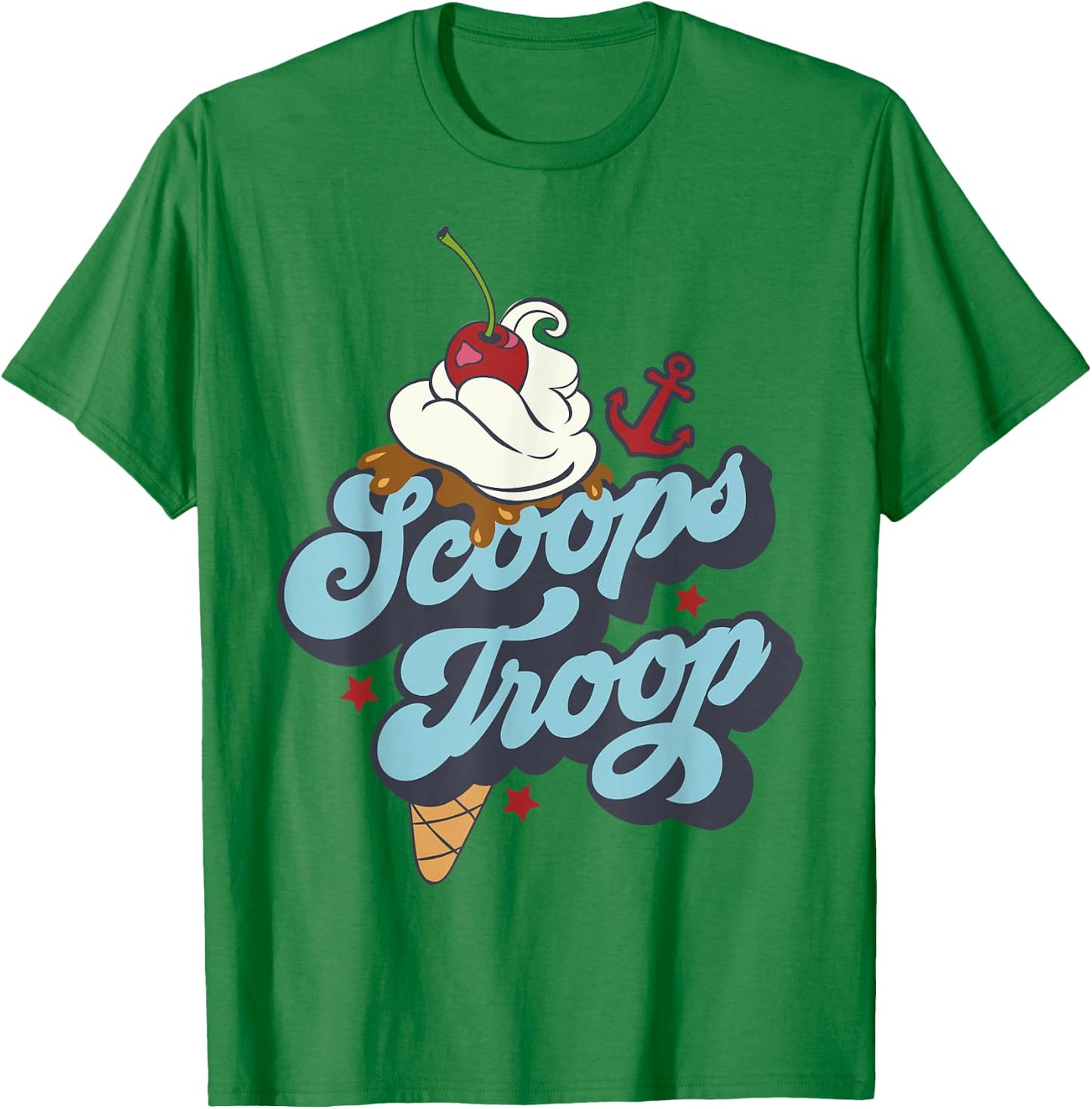 Netflix Stranger Things Scoops Troop Logo T-Shirt - T-Shirt | Irish Green