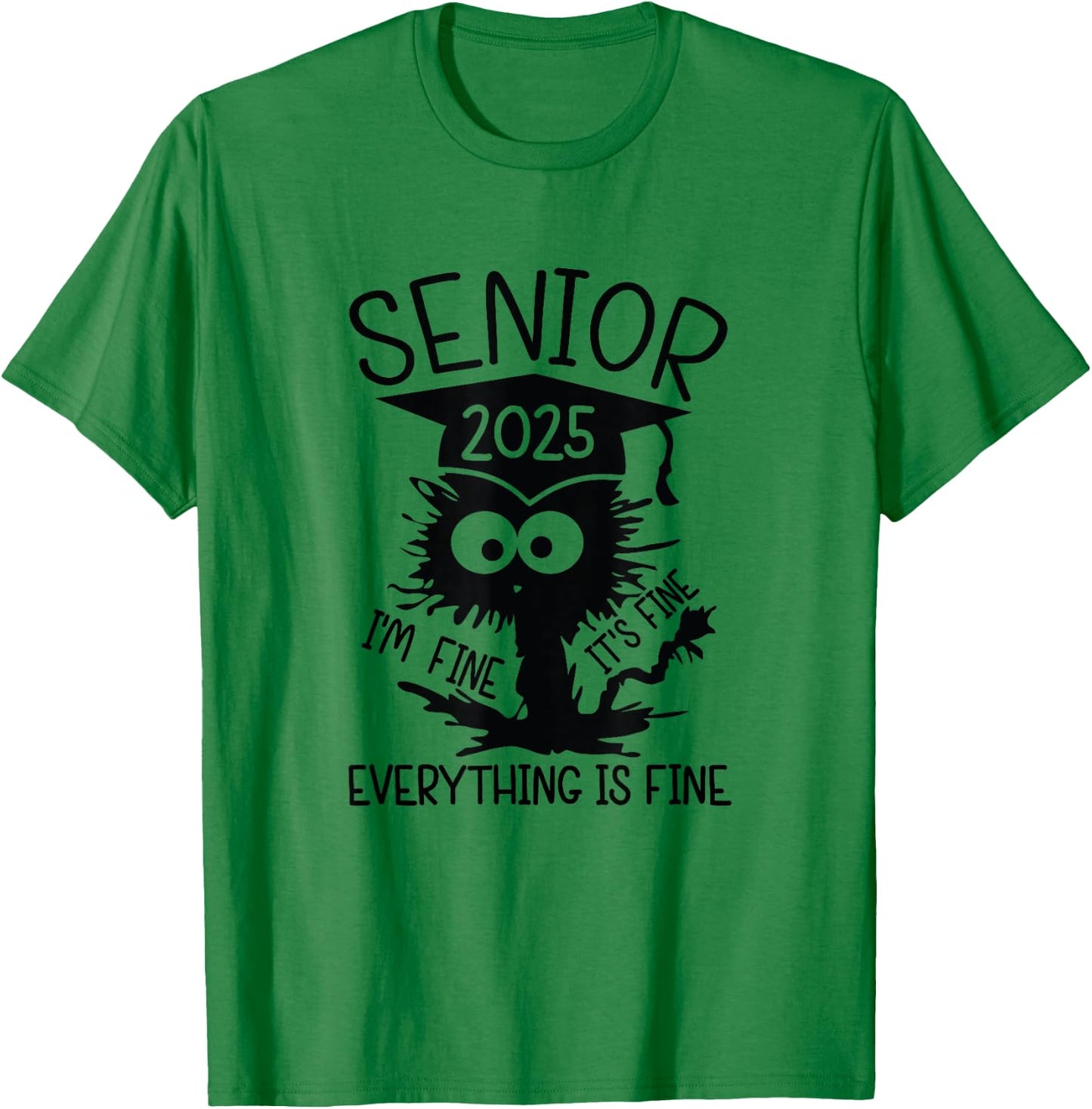 Senior 2025 High School College Graduation Year Class Of T-Shirt - T-Shirt | Irish Green