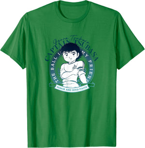 Captain Tsubasa (Tsubasa Emblem) T-Shirt - T-Shirt | Irish Green