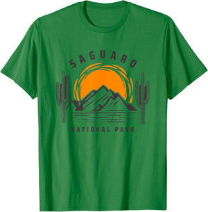 Saguaro National Park Cactus Tucson Arizona Vintage T-Shirt - T-Shirt | Irish Green