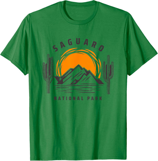 Saguaro National Park Cactus Tucson Arizona Vintage T-Shirt - T-Shirt | Irish Green