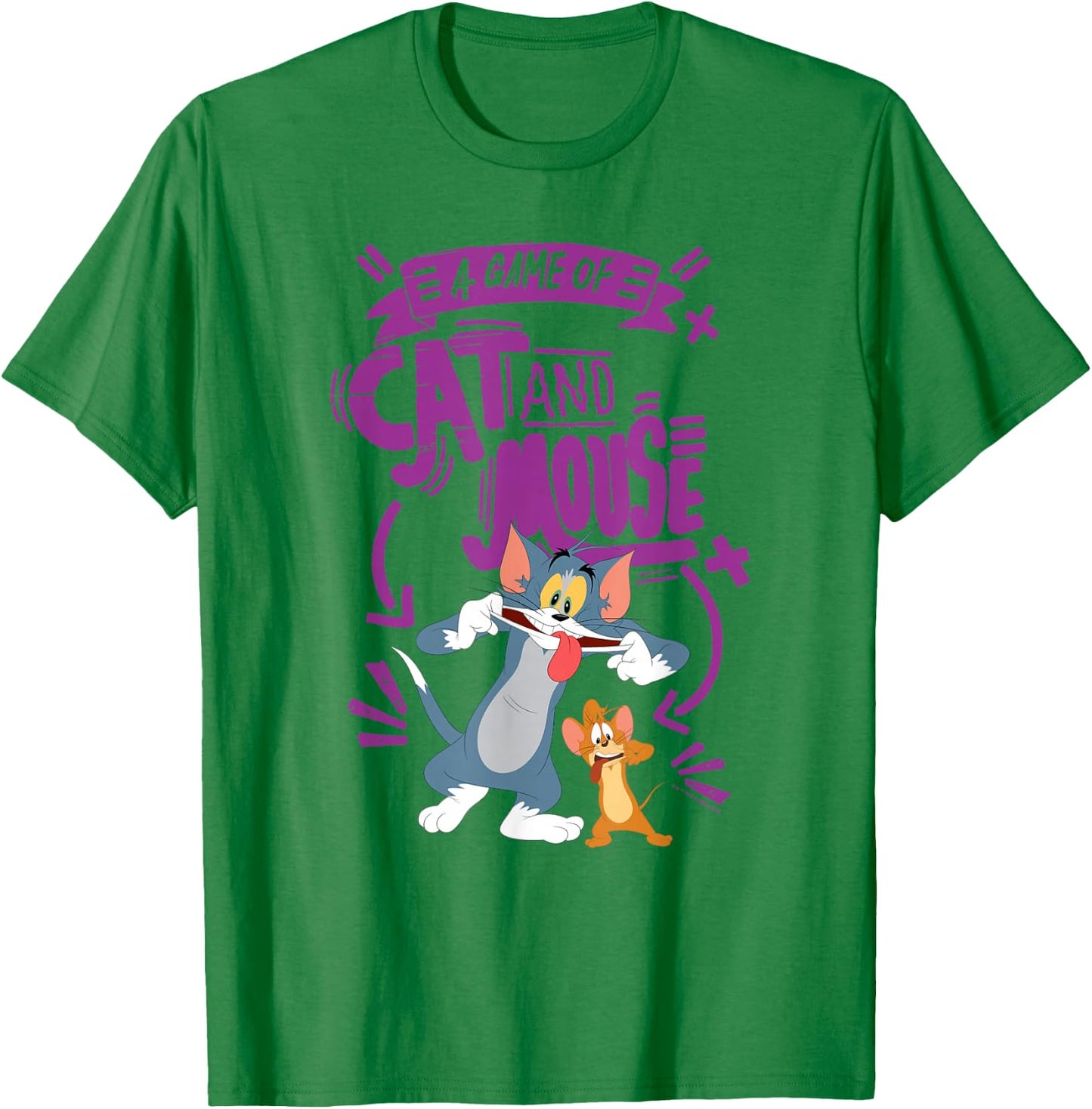 Tom & Jerry Movie Cat and Mouse T-Shirt - T-Shirt | Irish Green