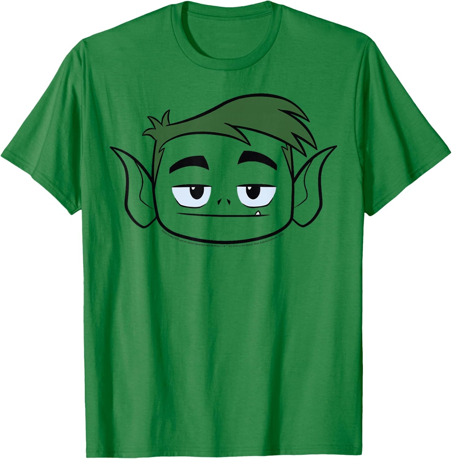 DC Comics Teen Titans Go! Beast Boy Big Face T-Shirt - T-Shirt | Irish Green