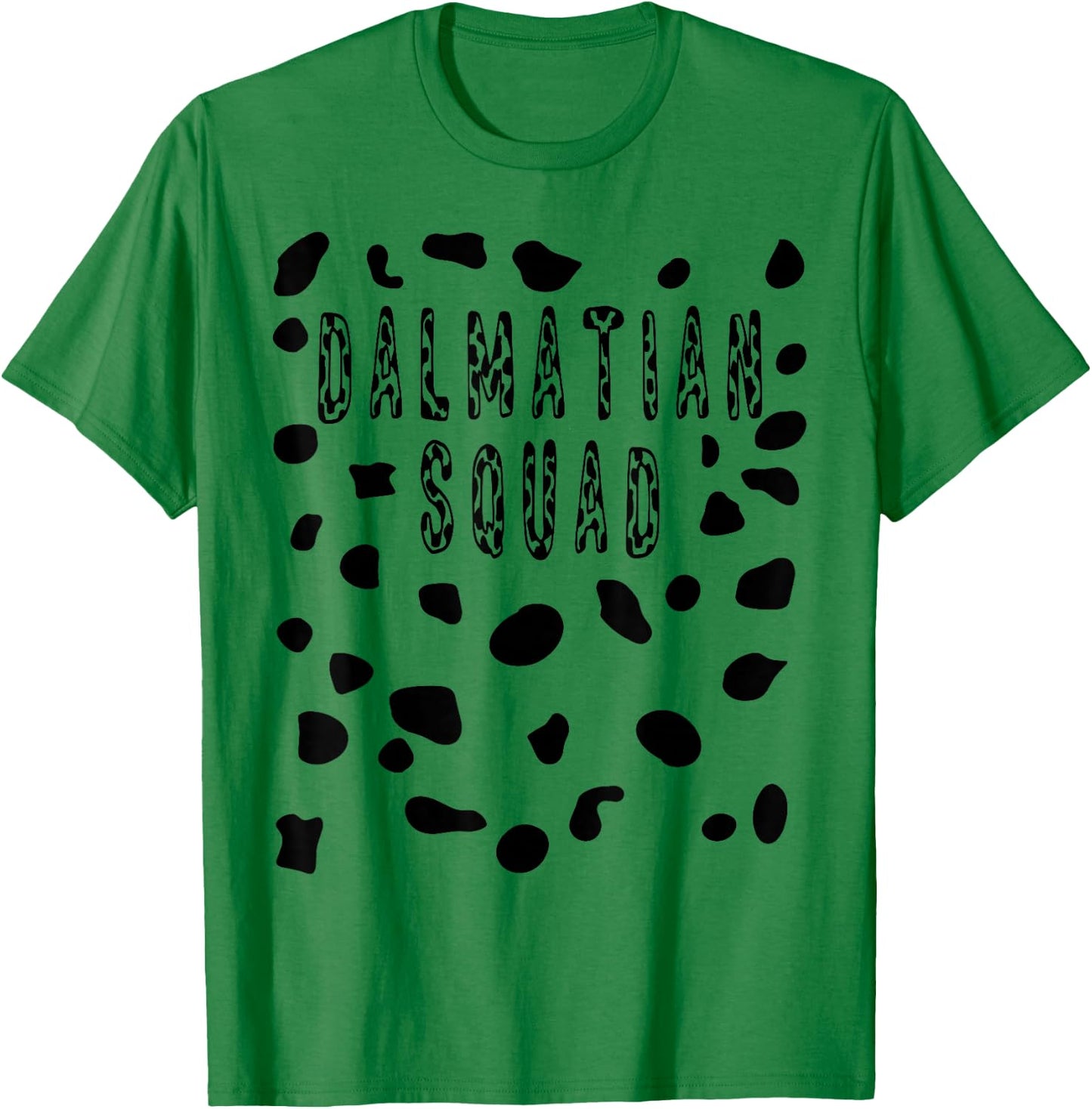Dalmatian Squad Costume - Halloween Pretend Dog Spots T-Shirt - T-Shirt | Irish Green