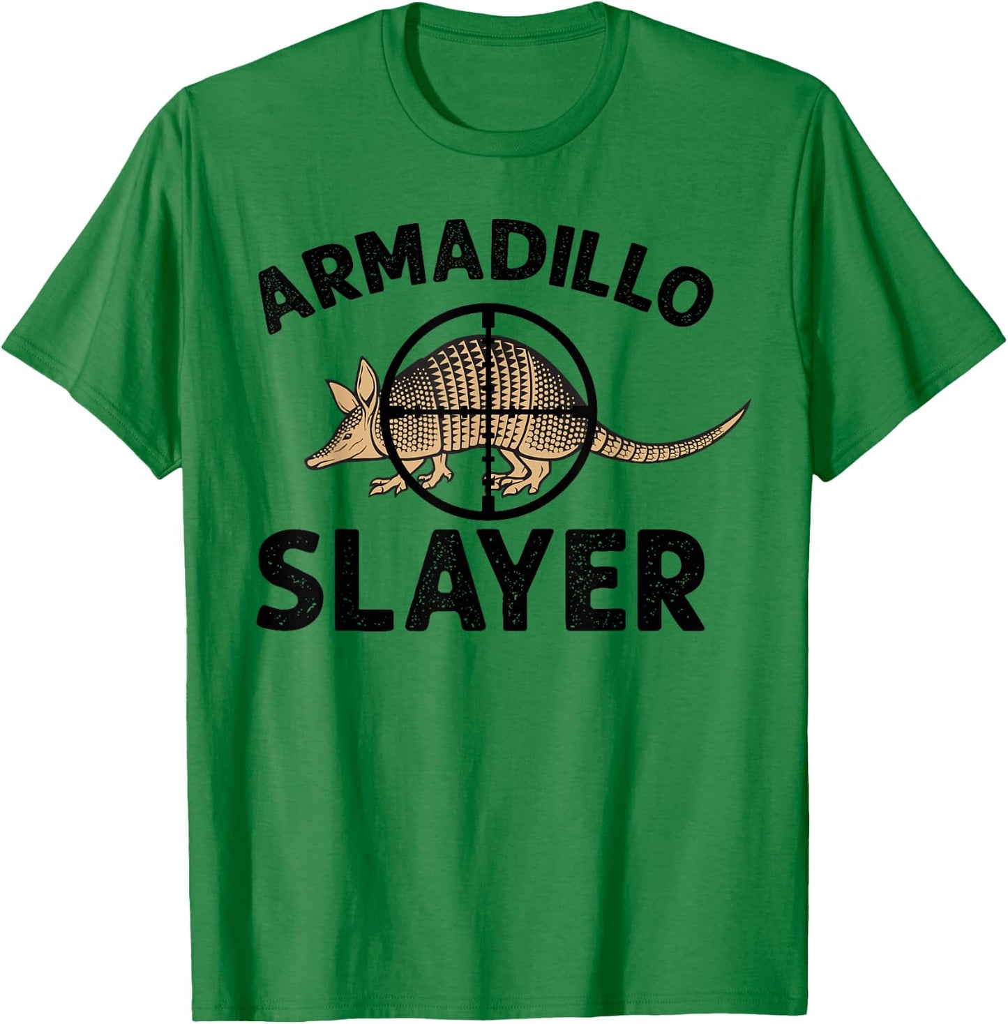 Armadillo Hunter Funny Vintage Armadillo Slayer T-Shirt - T-Shirt | Irish Green