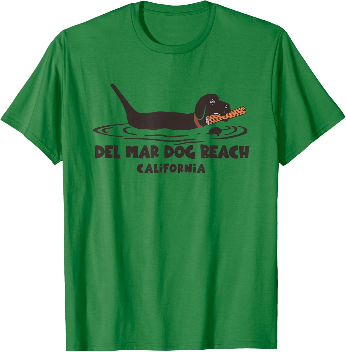 Del Mar California Dog Beach Women Kids T-Shirt - T-Shirt | Irish Green