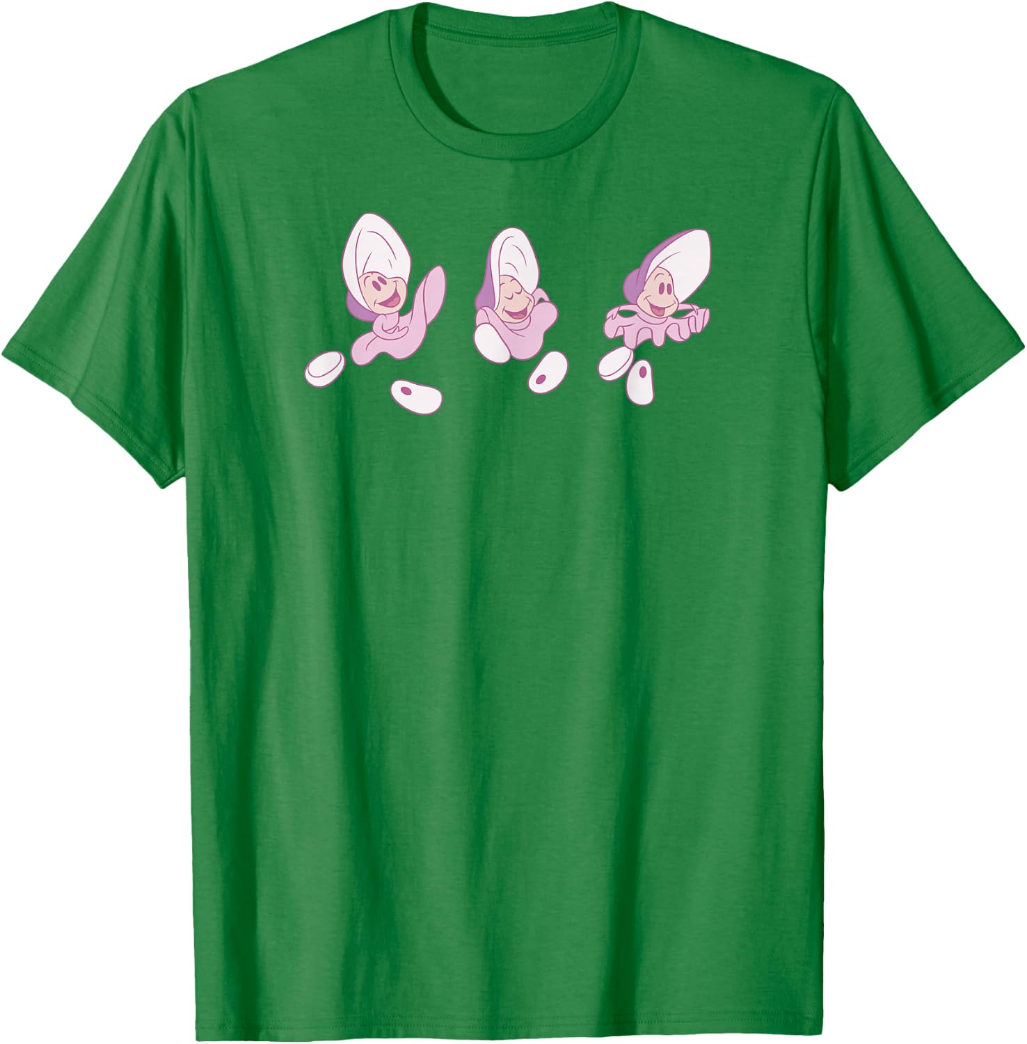 Disney Alice in Wonderland Cute Dancing Oysters Chest Logo T-Shirt - T-Shirt | Irish Green