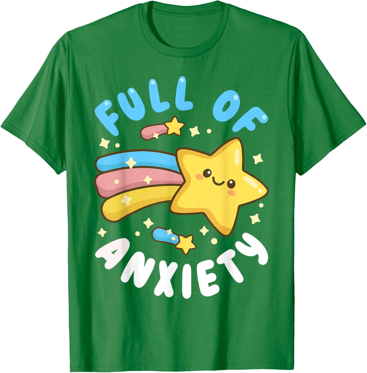 Pastel Goth Full of Anxiety T-Shirt - T-Shirt | Irish Green