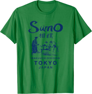 Sumo Wrestling Japan Tokyo Japanese Vintage Small T-Shirt - T-Shirt | Irish Green